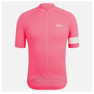 Men’s pink Rapha jersey